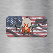 Yosemite Sam AR15 M16 Vehicle License Plate, Front Auto NRA American Flag 1776 picture