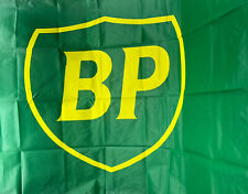 BP OIL HOUSE FLAG MOTOR SPORT RACING RARE VINTAGE 1960's Green picture