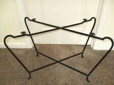 Large Iron Hand Made Antique Stand for Tole Tray, Serving, Coffee, or End Table picture
