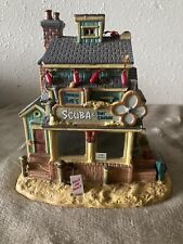 Lemax 2009 Barnacle Bob's Scuba & Boat Salvage Lighted Building No Cord Some Dam picture