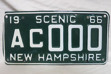 Original 1966 New Hampshire License Plate from 20th Century-Fox Films Archives picture