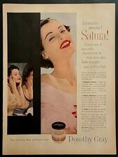 1957 Dorothy Gray Satura Moisture Cream Vintage 1950's Magazine Print Ad picture
