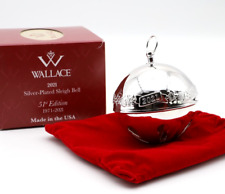 Wallace 51St Edition 2021 Silver Plated Sleigh Bell Ornament Silver Christmas picture