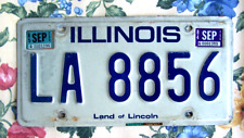 NICE 1984-85 Illinois License Plate LA 8856 
