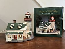 Vintage Dickens Keepsake Christmas Village Porcelain Lighted House Lighthouse picture