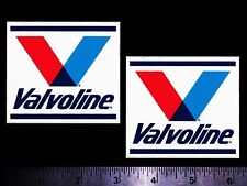 VALVOLINE - Set of 2 Original Vintage 1980's Racing Decals/Stickers - 3 Inch  picture