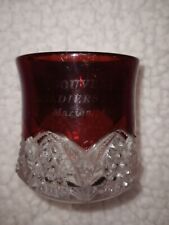 Soldiers Home Marion Ind Ruby Flash Red Souvenir Glass picture