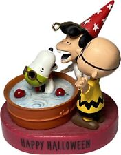 FLAW Hallmark Happy Halloween Ornament Bobbing for Apples Sound Peanuts 2012 picture