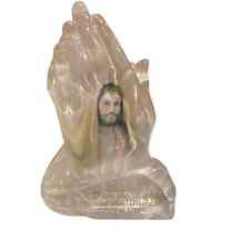 Bradford Exchange I Am The Light Of The World Praying Hands Figurine by G. Olsen picture