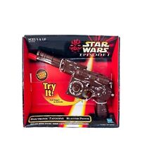 Vintage 1998 Star Wars Tatooine Blaster Pistol Electric Laser NIB picture