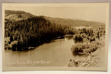 RPPC View from Skyline Drive, Pinedale Wyoming WY Vintage Real Photo Postcard picture