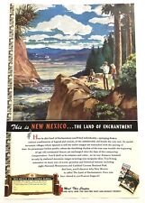 Vintage 1949 Original Print Ad Full Page - New Mexico State Travel Bureau picture