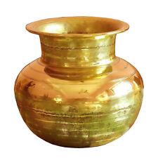 Indian Traditional Simple & Plain Pure Brass Pooja Kalsh For Home & Temple picture