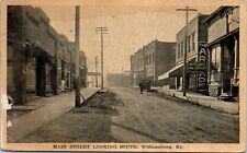 1920s Main Street Looking South Williamsburg KY Postcard picture