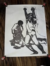 Original Emory Douglas ?  Revolutionary Poster Black Panthers Civil Rights 60’s picture
