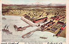 Puget Sound Naval Station Bremerton Washington Navy Military Base Postcard B41 picture