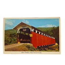 Postcard Fuoss Mills Covered Bridge Blair County Covered Bridge Chrome Unposted picture