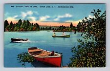 Otter Lake NY-New York, General View Of Lake, Antique, Vintage Souvenir Postcard picture