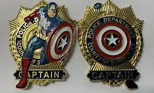 SUFFOLK COUNTY POLICE CAPTAIN AMERICA CAPT SCPD SHIELD CHALLENGE COIN NEW YORK picture