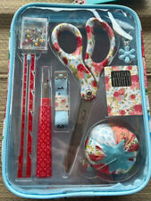 The Pioneer Woman 9 Pcs Sewing Kit Sweet Rose Floral Scissors Needles Pins Tote picture