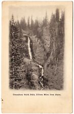 Near ASPEN, CO Conundrum Gulch Falls Waterfall Hot Springs Colorado UDB Postcard picture