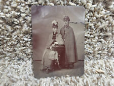 Antique Civil War era? Photo Tintype two ladys in hats picture