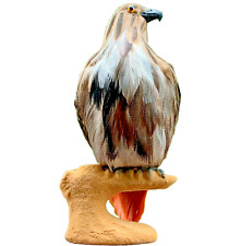 North America Sculptured Red-Tailed Hawk-Falcon Real Feathered Bird Statue picture
