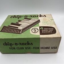 Vintage CHIP-O-RACKS 4 Individual BAKELITE Poker Chip Rackers Pleasantime Games picture