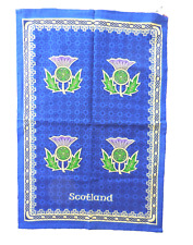 Scottish Thistle Spiral Tea Towel picture