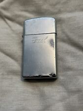 Vintage Silver Tone Zippo Engraved Gail picture