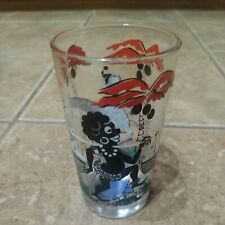 Vintage VERY RARE SHEDD'S PEANUT BUTTER GLASS TUMBLER JAR AFRICAN JUNGLE picture