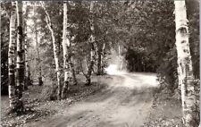 c1930 Frankford, MI, RPPC, dirt road, tree lined, real photo picture