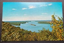 Missouri MO Postcard View Of Mississippi River From Louisiana picture