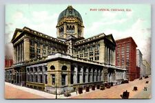 c1910 Post Office  Street View People  Chicago Illinois P480 picture