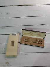 VTG Cross 10 Kt Gold Filled Pen Pencil Set w/ Box QA Quality... Our Commitment  picture