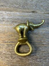 Vintage Solid Brass Bottle Opener ELEPHANT Figurine add Fun To Your Collection picture