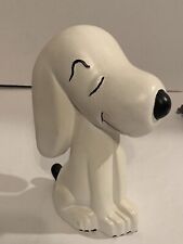Vintage Peanuts SNOOPY Ceramic Figurine 7” Hand Painted Collectible picture
