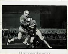1979 Press Photo Two Houston Oilers Football Players Collide After Interception picture