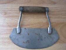 Antique C. W. Dunlap New York Wooden Handle Single Blade Food Chopper picture