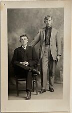 RPPC Young Men Wyatt McCraw Brooks Davis Antique Real Photo Postcard c1910 picture
