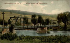 Bridge across Susquehanna Wellsbridge New York ~ PCK ~ c1910 vintage postcard picture
