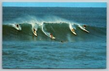 Surfers in Hawaii   Postcard picture