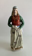Hand Painted VTG Porcelain Eastern European Woman Figure - 10.5” Tall - Japan picture