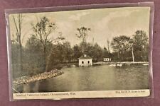 1911 Interior Valentine Island, Oconomowoc, Wisconsin - Divided Back Postcard picture