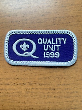 Quality Unit 1999 Award Patch Quality Unit BSA Boy Scouts Of America picture