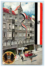 c1910 Germany Flag, Hotel Hohenzollernhof Dresden A Germany Unposted Postcard picture