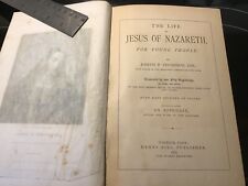Book The Life of Jesus For Young People 690 pg c. 1878 color maps 60 engravings picture