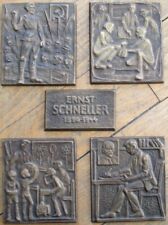 Ernst Schneller 1940s Five Bronze Works, School Teacher Communist Anti Nazi WWII picture