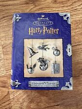 Hallmark Keepsake Ornament Harry Potter Pewter 2000 Snitch Broom Quidditch picture