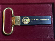 NICE City Of Vallejo Mayor Curtola Jr MINT Wine Bottle Opener Puller W/ Case picture